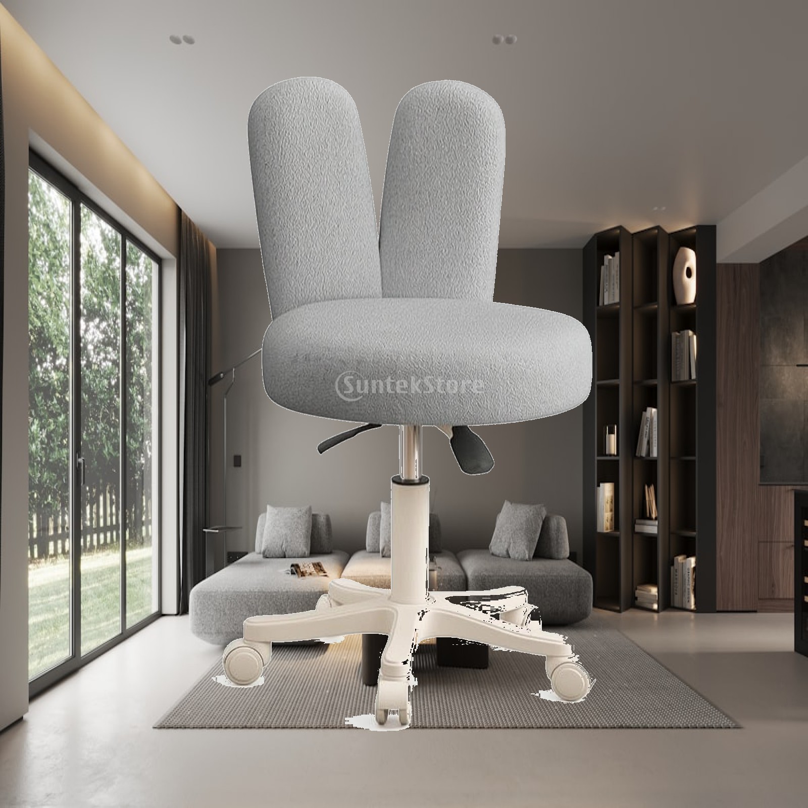 Chairs - Tabouret roulant avec dossier réglable en