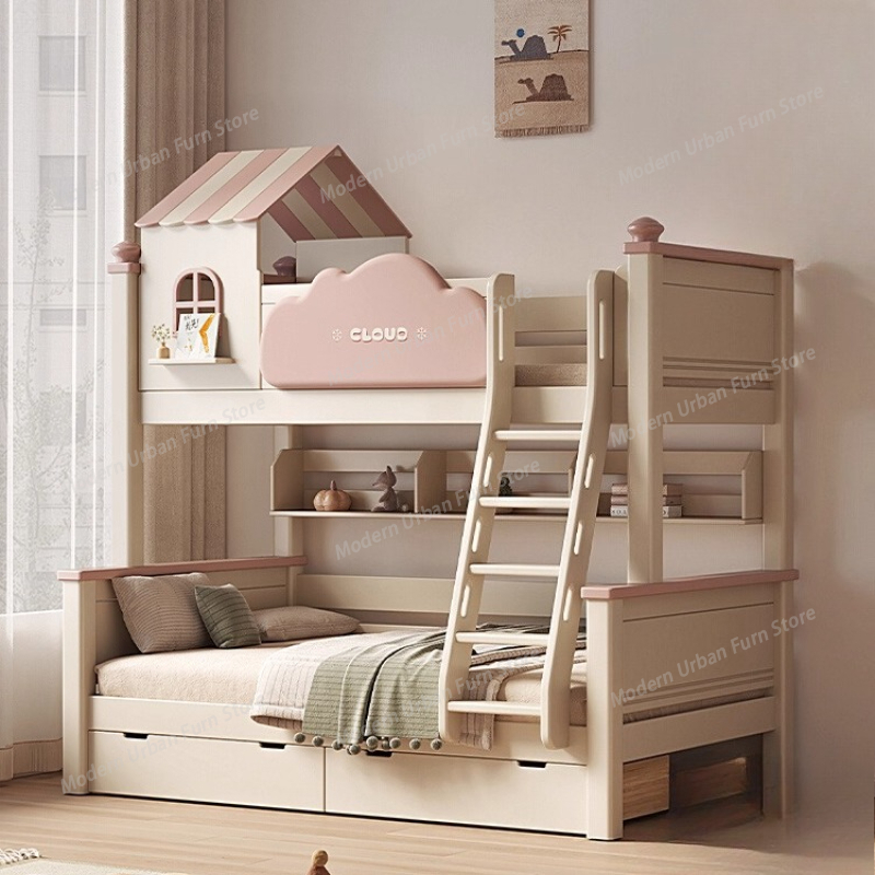 King Size Bed Frame With Storage Drawers - Lits superposés enfantins avec tiroirs de