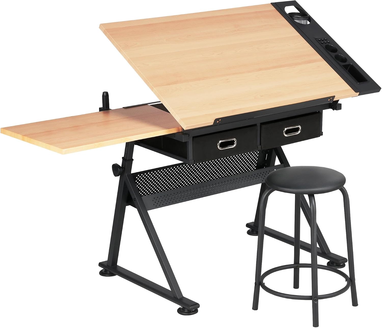 Office Furniture - Table de dessin réglable avec tabouret