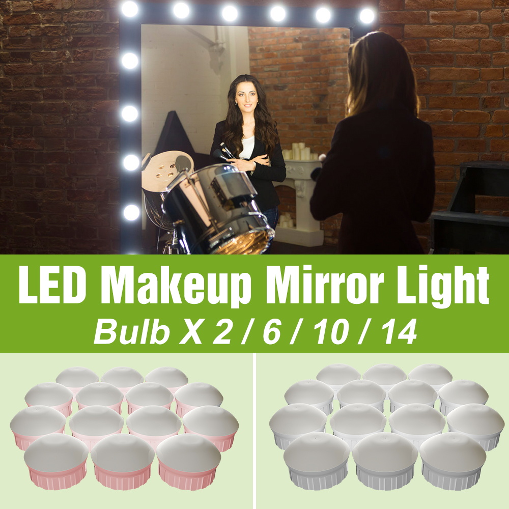 Dressing Table Vanity With Lighted Mirror - Ampoule LED pour miroir de maquillage