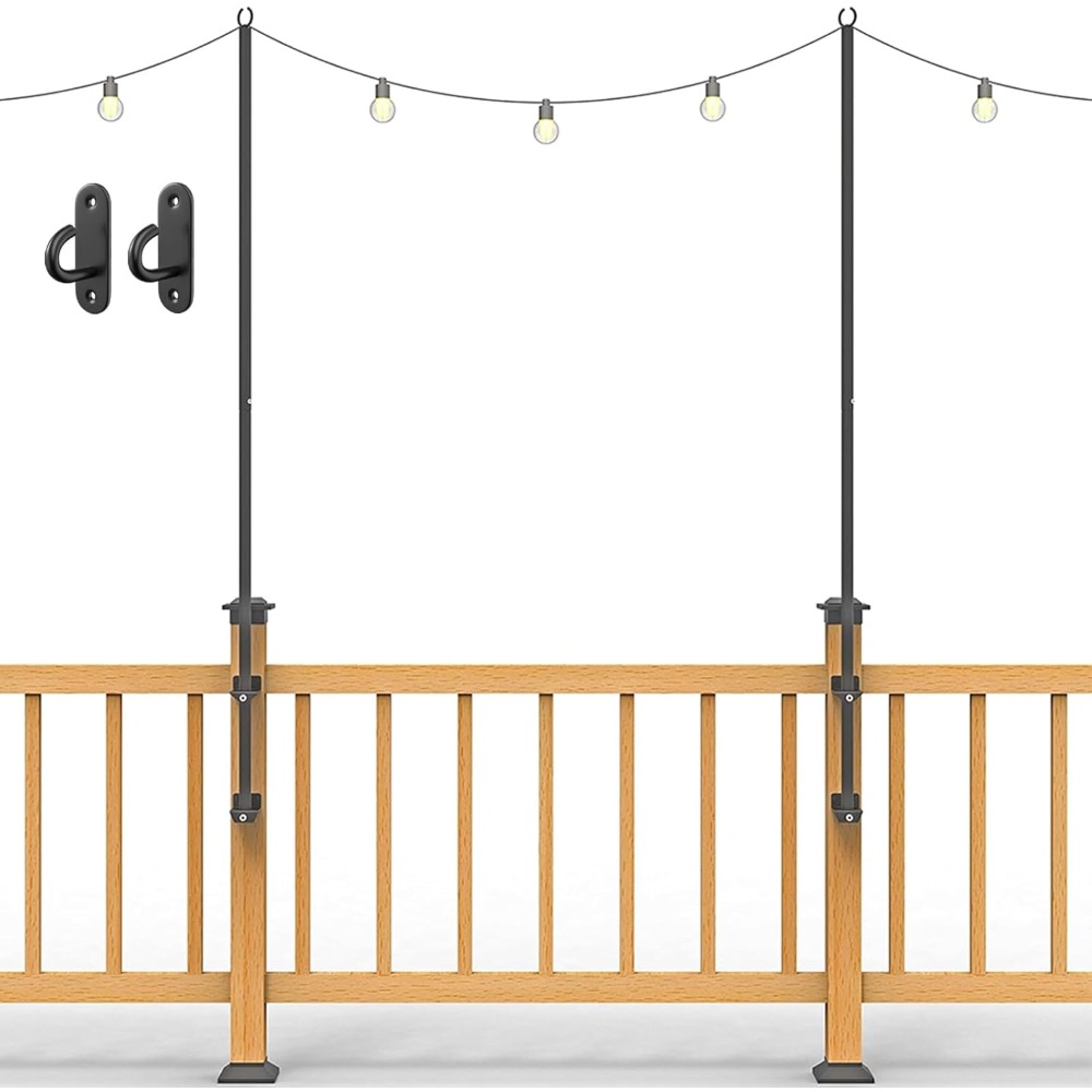 Outdoor Furniture - Paquet de 2 poteaux lumineux de