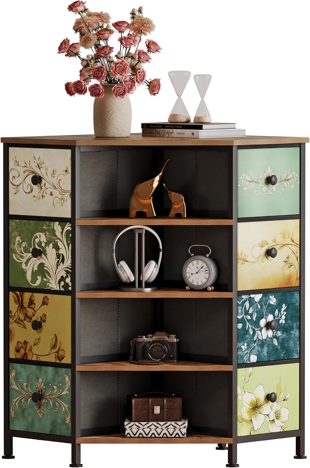 Bedroom Furniture - Commode d'angle à 8 tiroirs avec