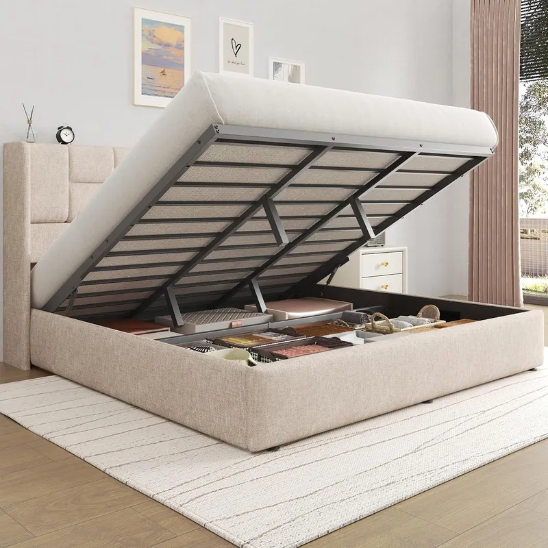 Gas Lift Storage Bed Hydraulic - Cadre de lit avec système de
