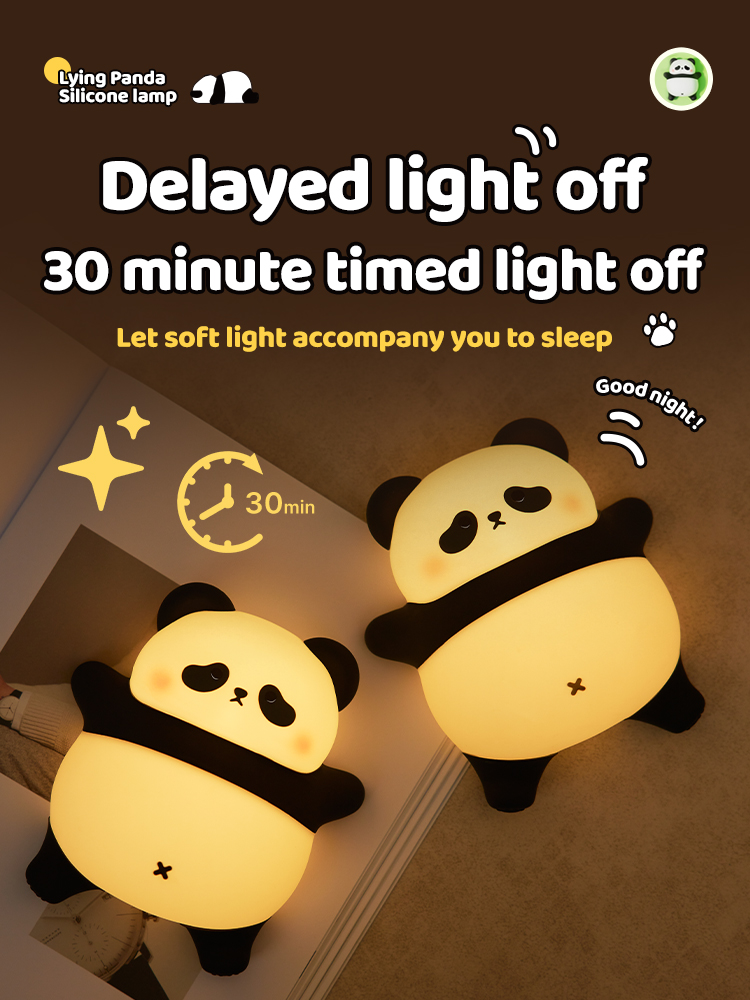 Floating Nightstand With Led Light - Mignon dessin animé LED veilleuse capteur