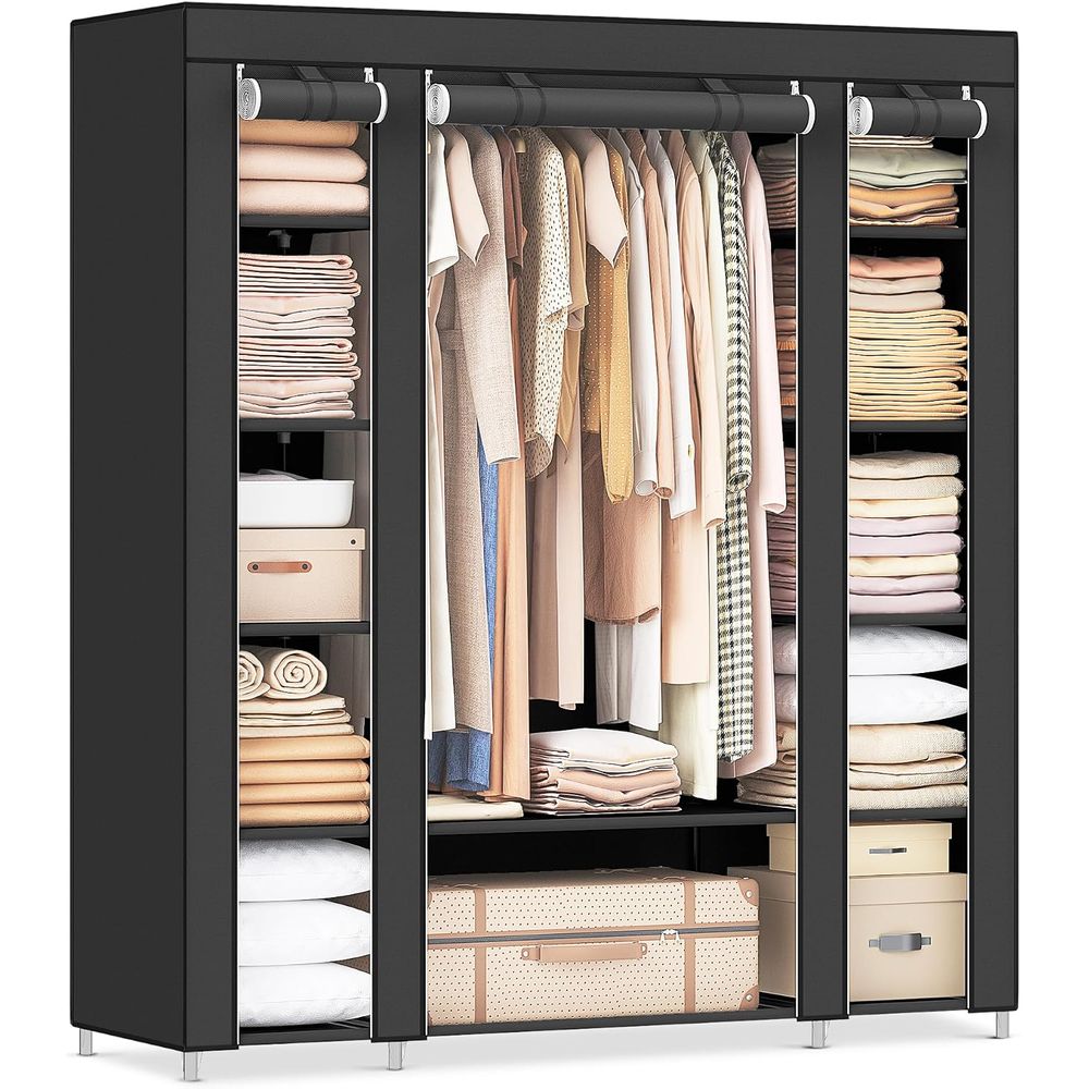 Wardrobe Closet Portable Fabric Cover - Armoire de rangement portable, penderie avec
