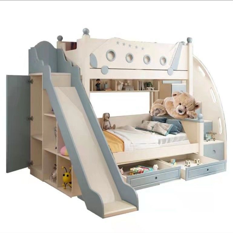 Bunk Bed With Stairs And Slide - Lit superposé de Style princesse en