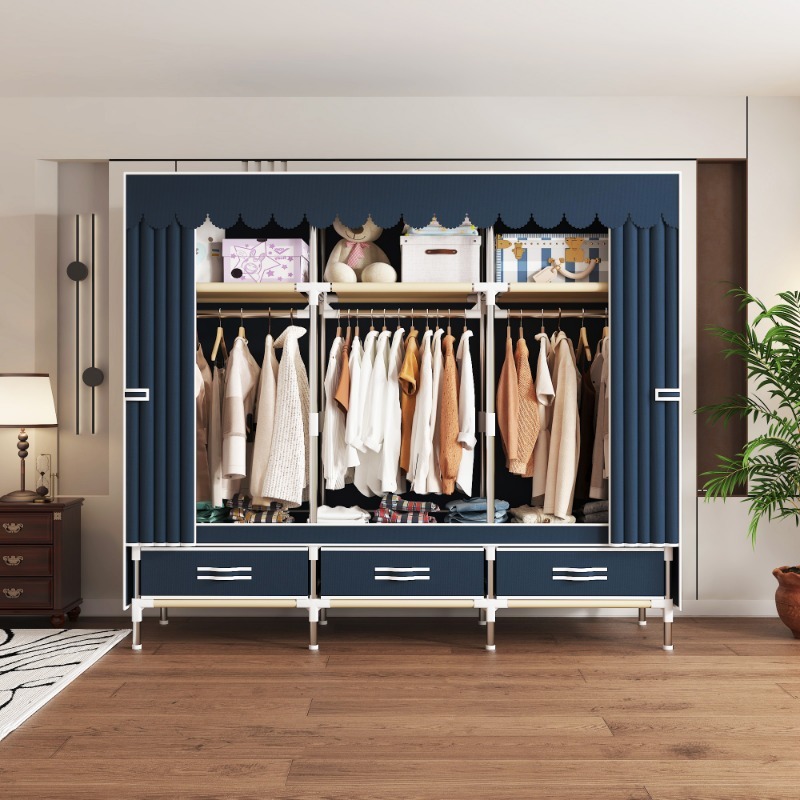 Wardrobe Closet Portable Fabric Cover - Placard en tissu de 65 pouces