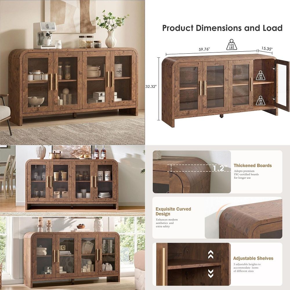 Tables - Buffet avec rangements, armoire de rangement