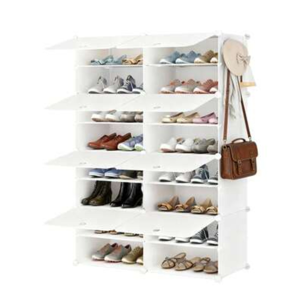 Shoe Rack Cabinet Narrow Entryway - Meuble de rangement pour chaussures à