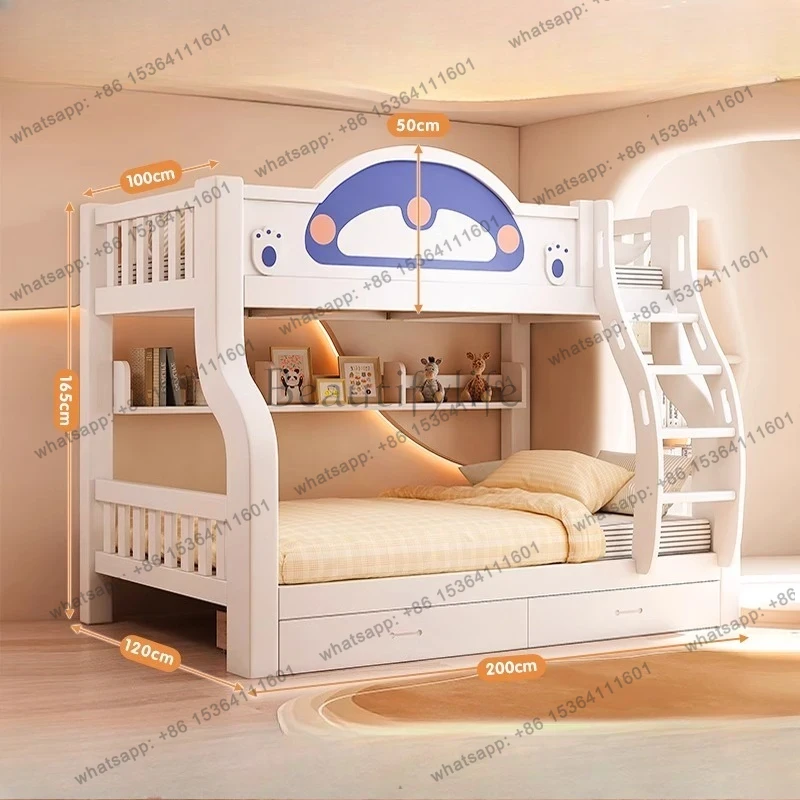 King Size Bed Frame With Storage Drawers - Tête de lit de lit superposé