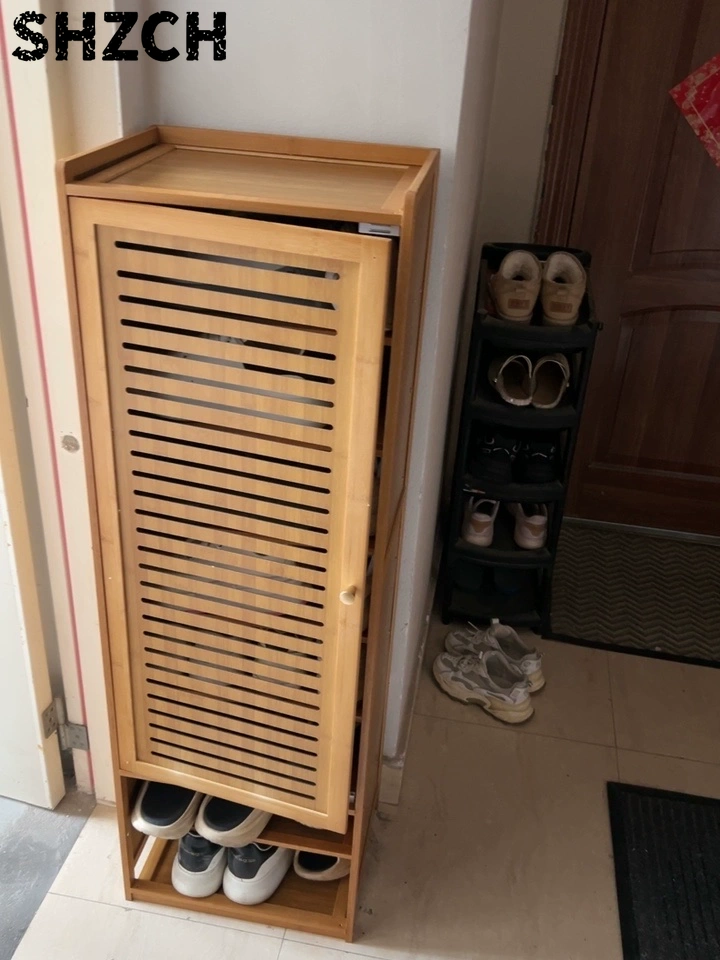 Shoe Rack Cabinet Narrow Entryway - Meuble à chaussures étroit et compact