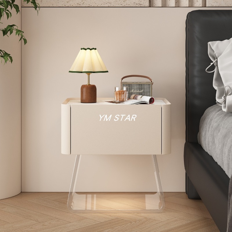 Table de Chevet Moderne Mobile - Solid Wood Nightstand 2 Drawers avis et prix