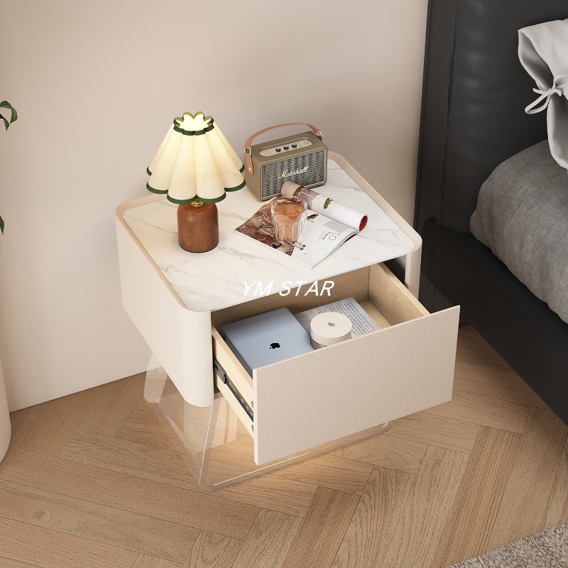 Table de Chevet Moderne Mobile - Solid Wood Nightstand 2 Drawers avis et prix