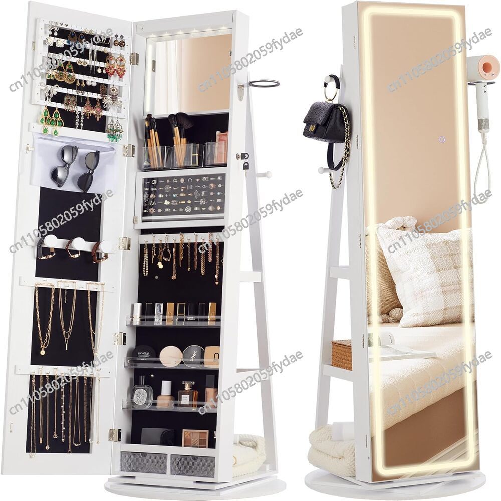 Armoire à bijoux avec miroir,  - Full Length Mirror Jewelry Armoire avis et prix