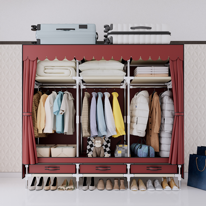 Armoire portable pour vêtement - Wardrobe Closet Portable Fabric Cover avis et prix