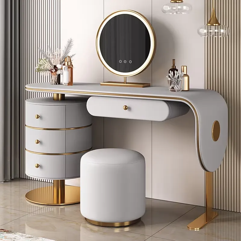 Ensemble coiffeuse en bois sur - Dressing Table Vanity With Lighted Mirror avis et prix