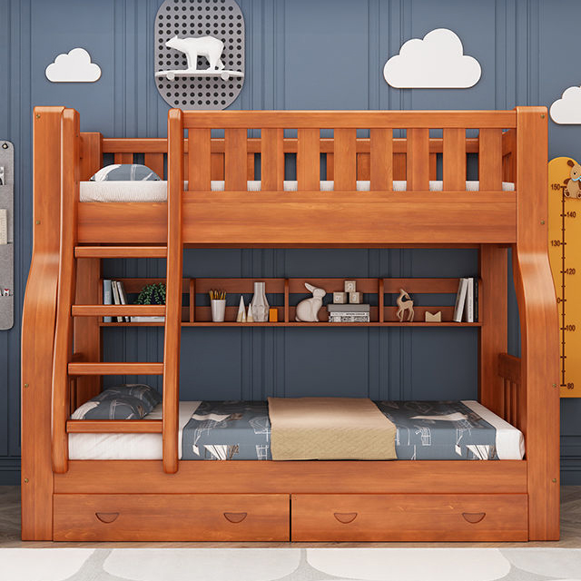 Lit superposé pour enfants ave - Bunk Bed With Stairs And Slide avis et prix