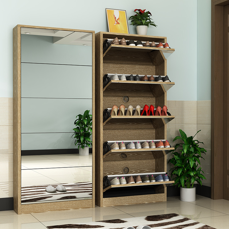 Meuble à chaussures moderne en - Shoe Rack Cabinet Narrow Entryway avis et prix