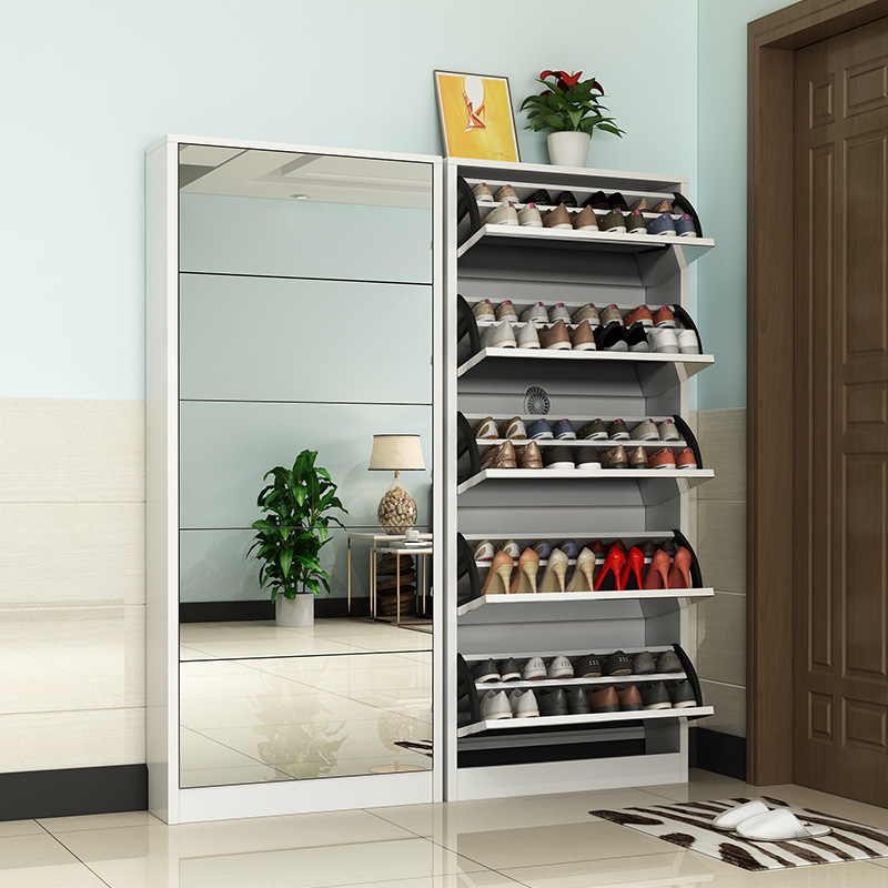 Meuble à chaussures moderne en - Shoe Rack Cabinet Narrow Entryway avis et prix