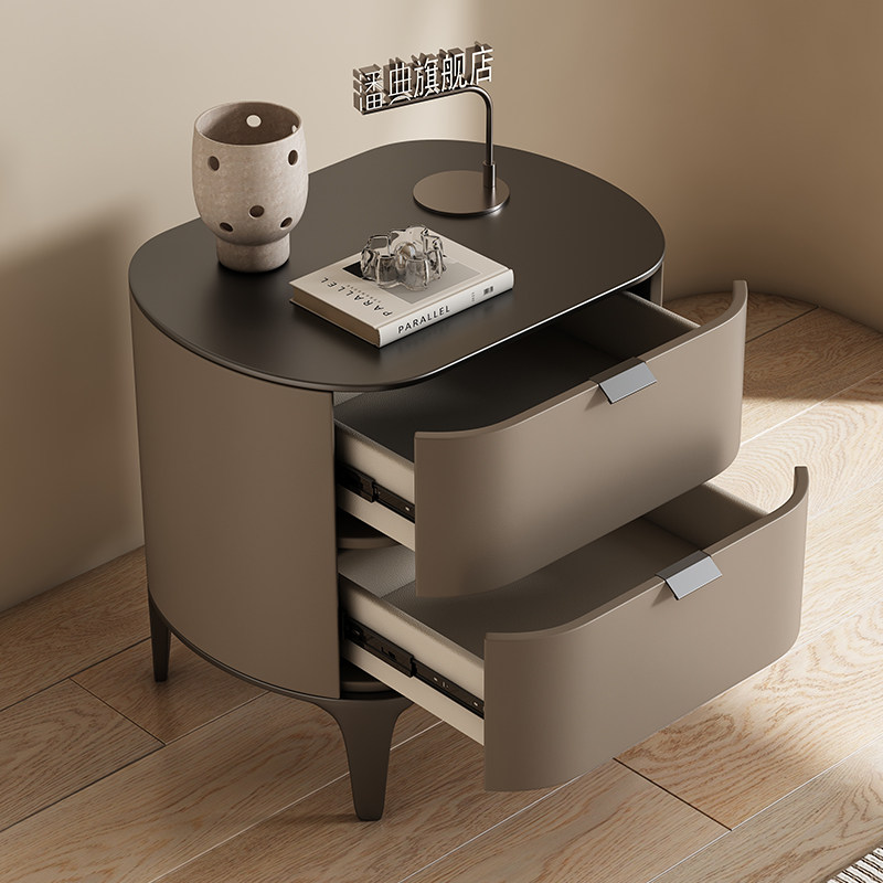 Tables de chevet de luxe en cu - Solid Wood Nightstand 2 Drawers avis et prix