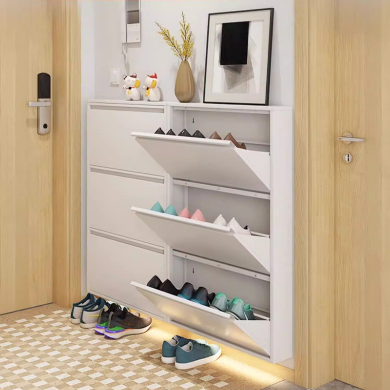 Armoire à chaussures moderne e - Shoe Rack Cabinet Narrow Entryway avis et prix