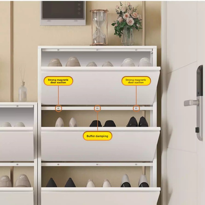 Armoire à chaussures moderne e - Shoe Rack Cabinet Narrow Entryway avis et prix