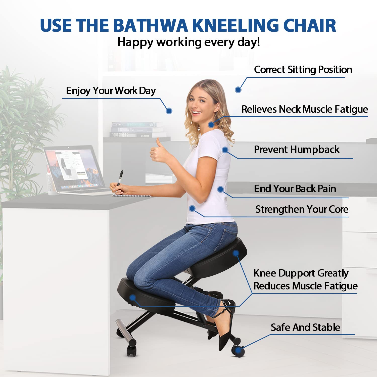 Chaise à genoux ergonomique po - Office Furniture avis et prix