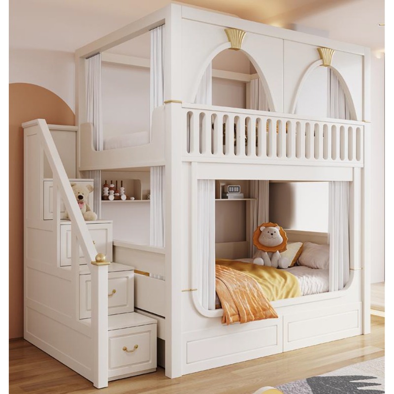 Lits superposés pour enfants a - Bunk Bed With Stairs And Slide avis et prix