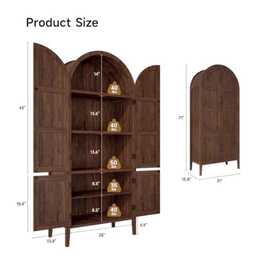 Armoire haute en bois à 71 cm  - Storage avis et prix