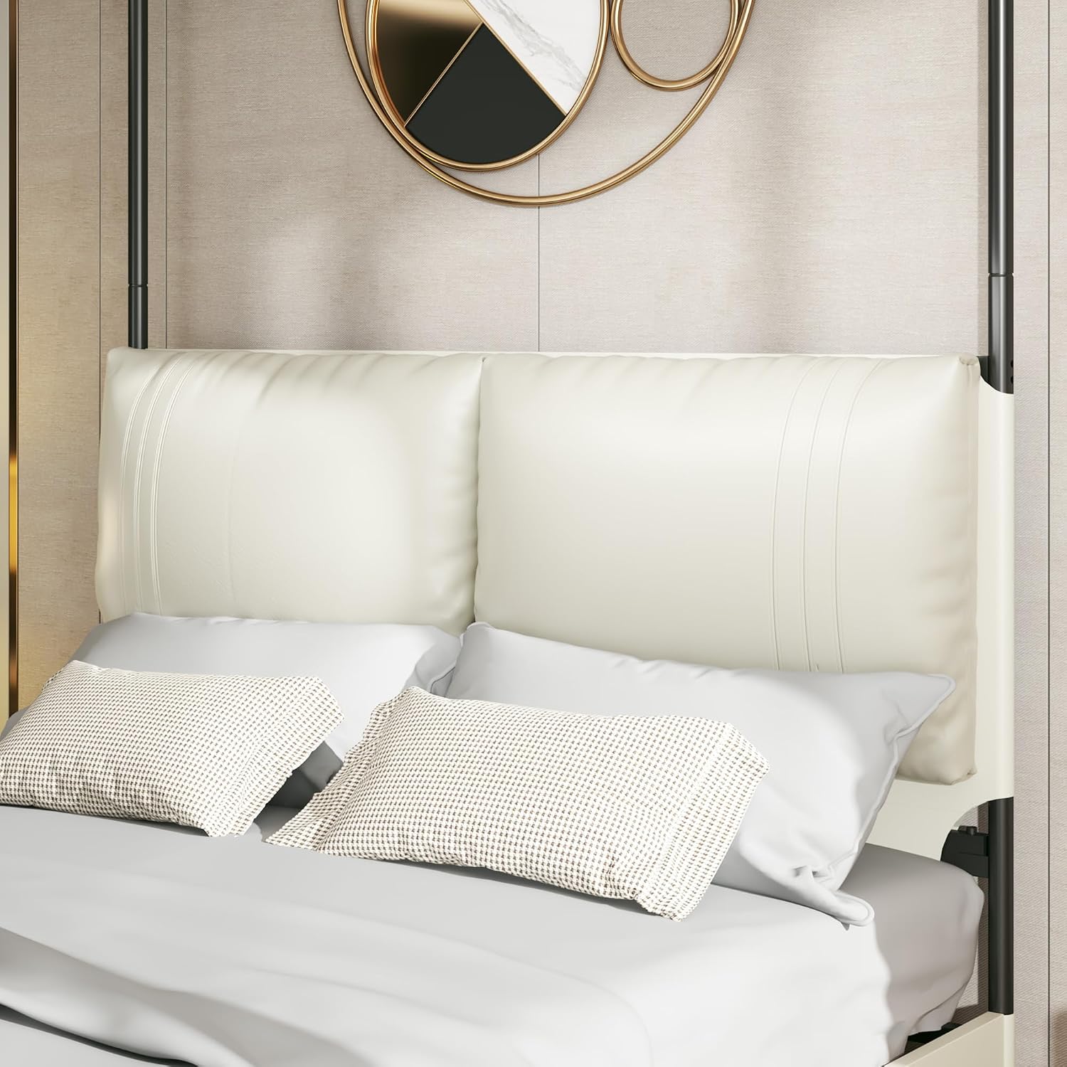 Cadre de lit à baldaquin Queen - Canopy Bed Frame Metal Queen avis et prix