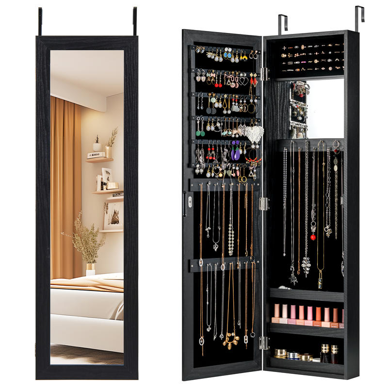 Armoire à bijoux sécurisée mur - Full Length Mirror Jewelry Armoire avis et prix