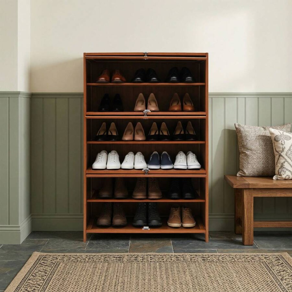 Meuble de rangement pour chaus - Shoe Rack Cabinet Narrow Entryway avis et prix