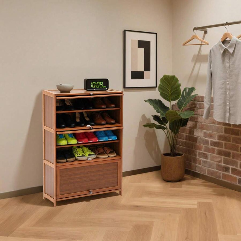 Meuble de rangement pour chaus - Shoe Rack Cabinet Narrow Entryway avis et prix