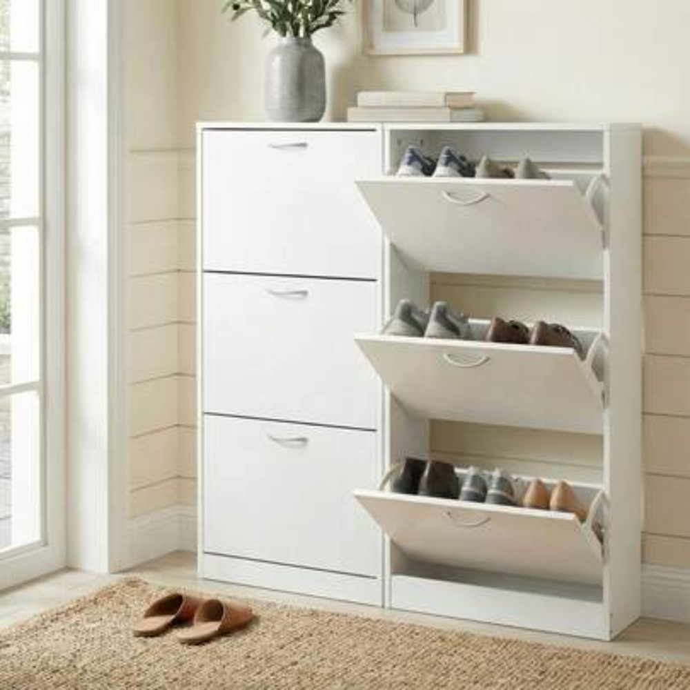 Meuble à chaussures pour entré - Shoe Rack Cabinet Narrow Entryway avis et prix