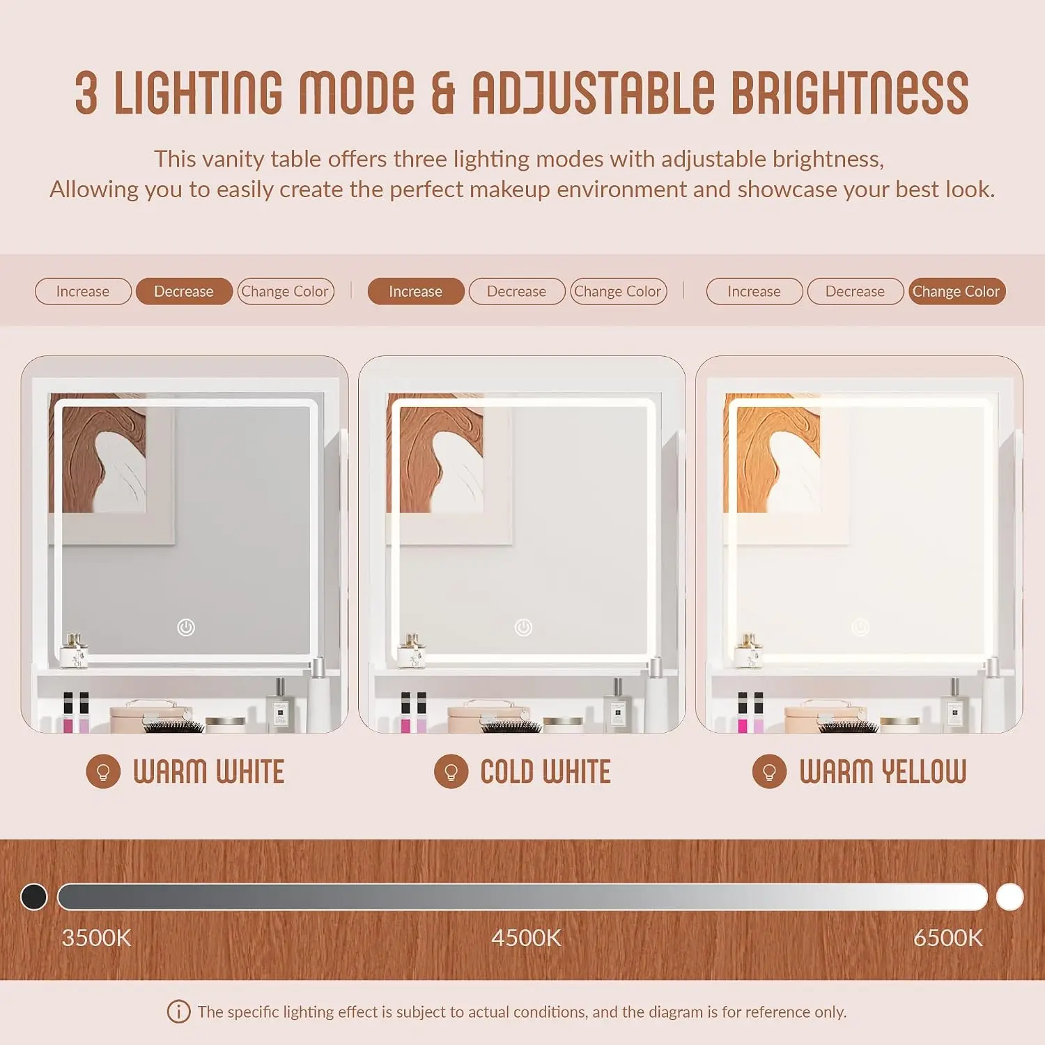 INTERGREAT Coiffeuse de Maquil - Dressing Table Vanity With Lighted Mirror avis et prix
