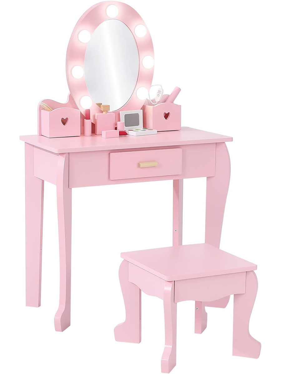 Ensemble coiffeuse et tabouret - Dressing Table Vanity With Lighted Mirror avis et prix