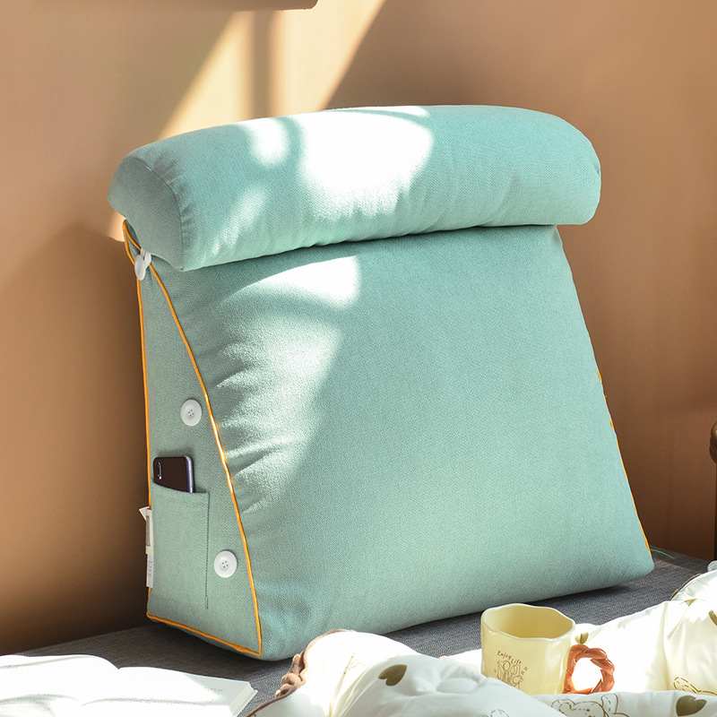 Coussin de tête de lit triangu - Headboard Cushion Backrest Tatami avis et prix
