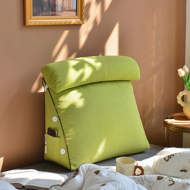 Coussin de tête de lit triangu - Headboard Cushion Backrest Tatami avis et prix