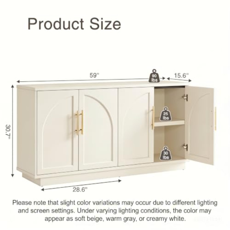 Buffet avec rangement, meuble  - Tables avis et prix