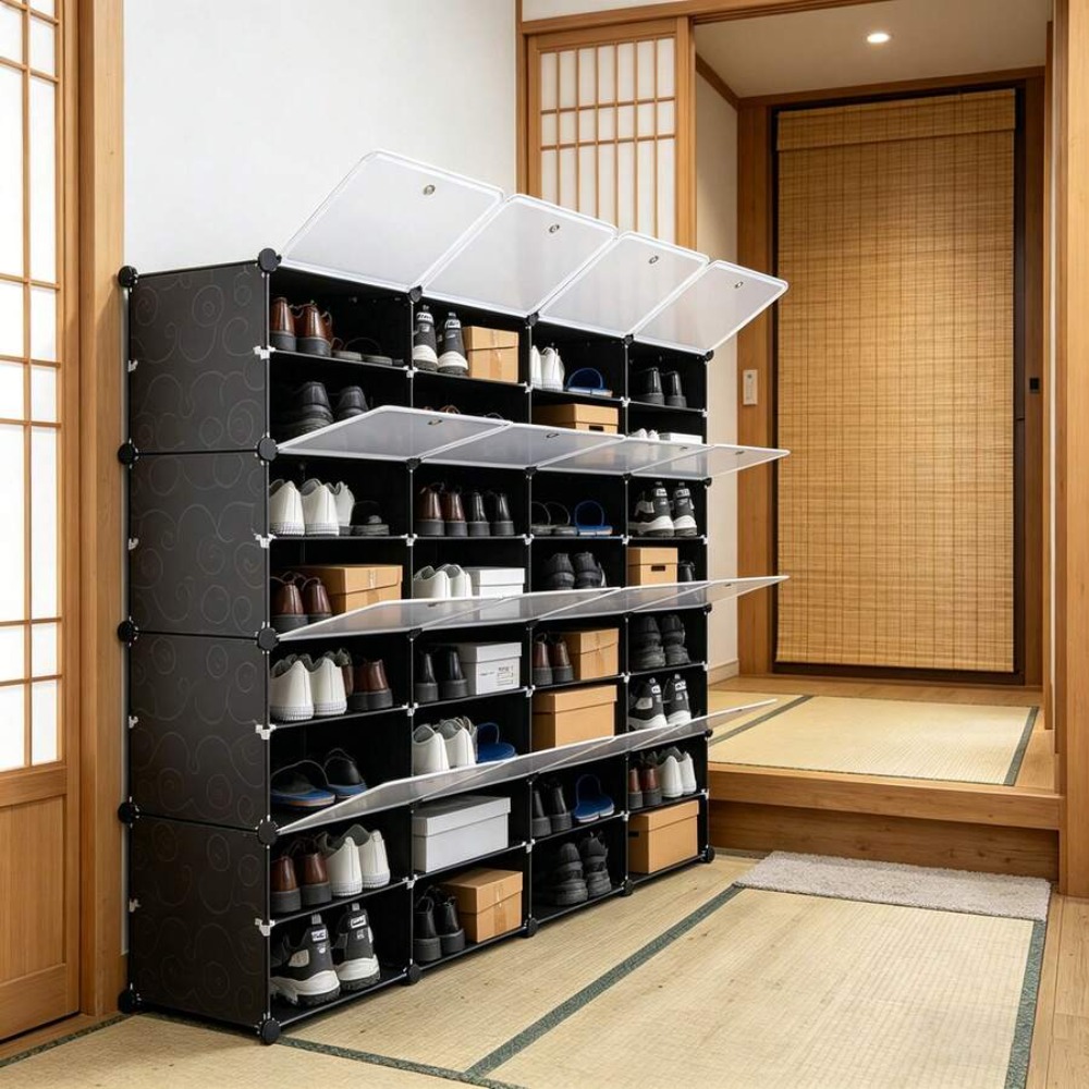 Organiseur de chaussures porta - Shoe Rack Cabinet Narrow Entryway avis et prix