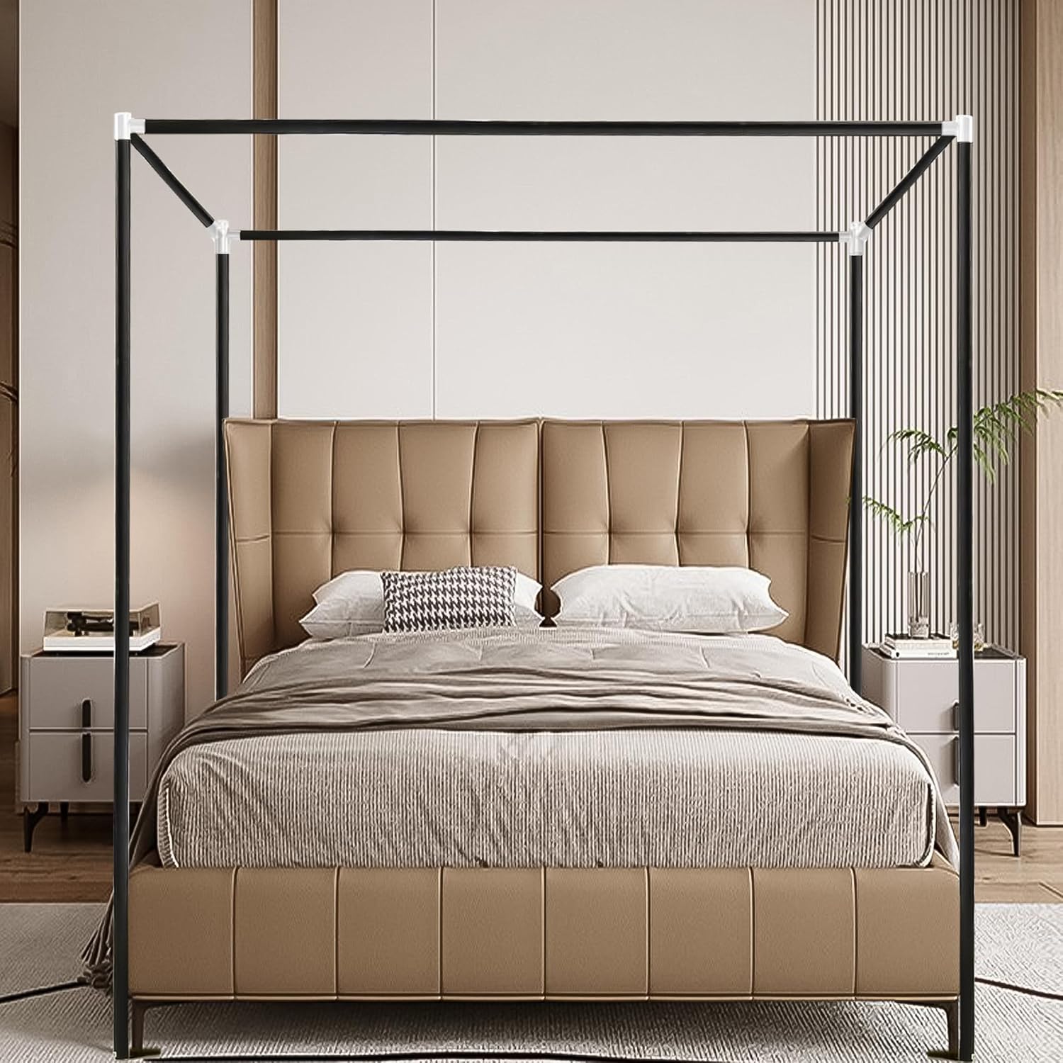 Cadre de lit à baldaquin en ac - Canopy Bed Frame Metal Queen avis et prix