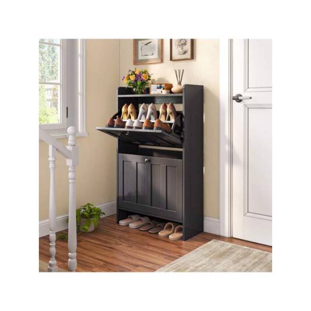 Meuble à chaussures étroit aut - Shoe Rack Cabinet Narrow Entryway avis et prix