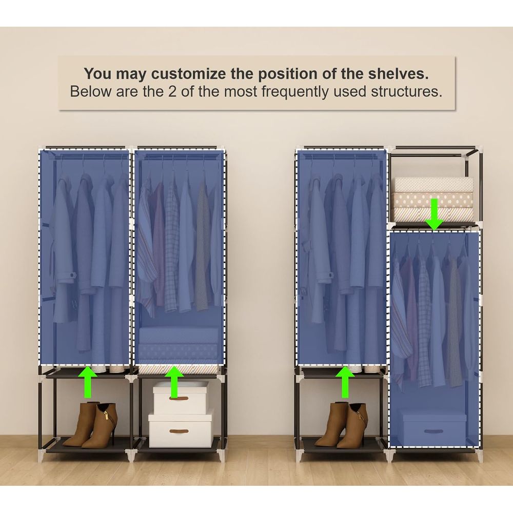 Armoire portable pour petite p - Wardrobe Closet Portable Fabric Cover avis et prix