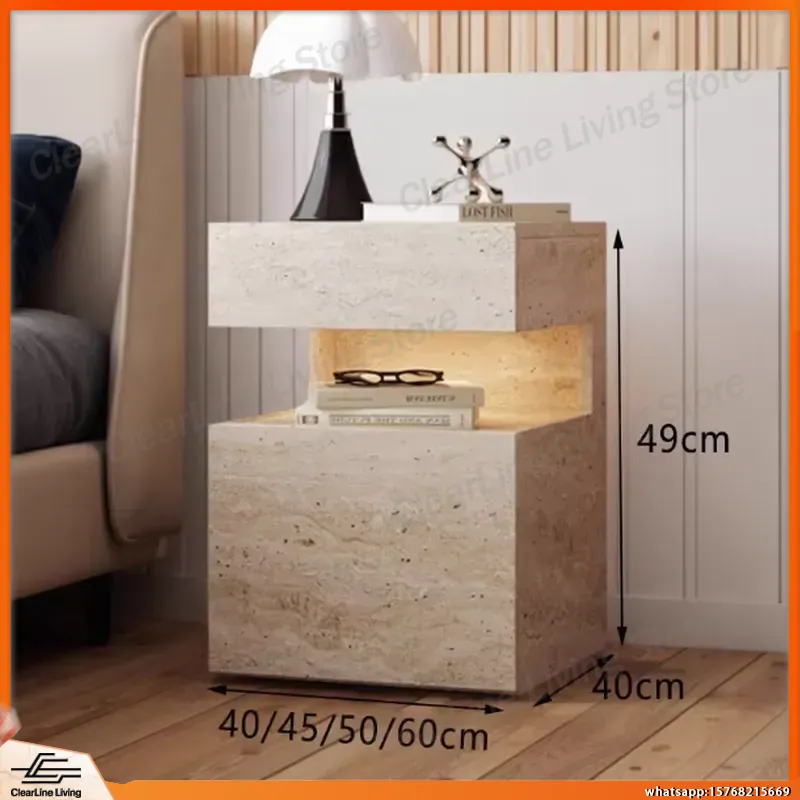 Table de chevet minimaliste mo - Floating Nightstand With Led Light avis et prix