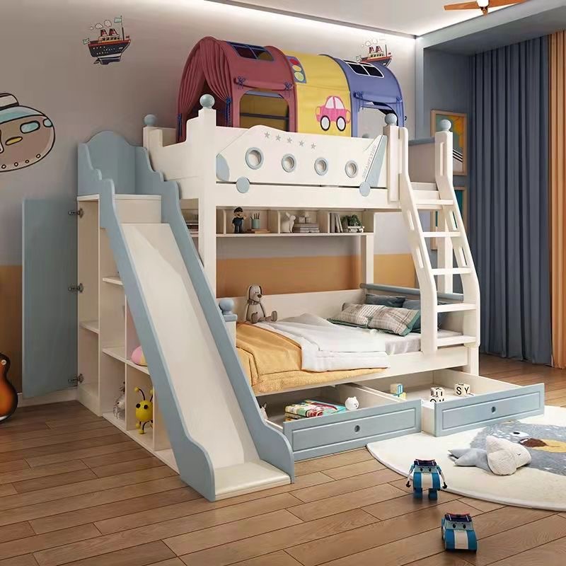Lit superposé de Style princes - Bunk Bed With Stairs And Slide avis et prix