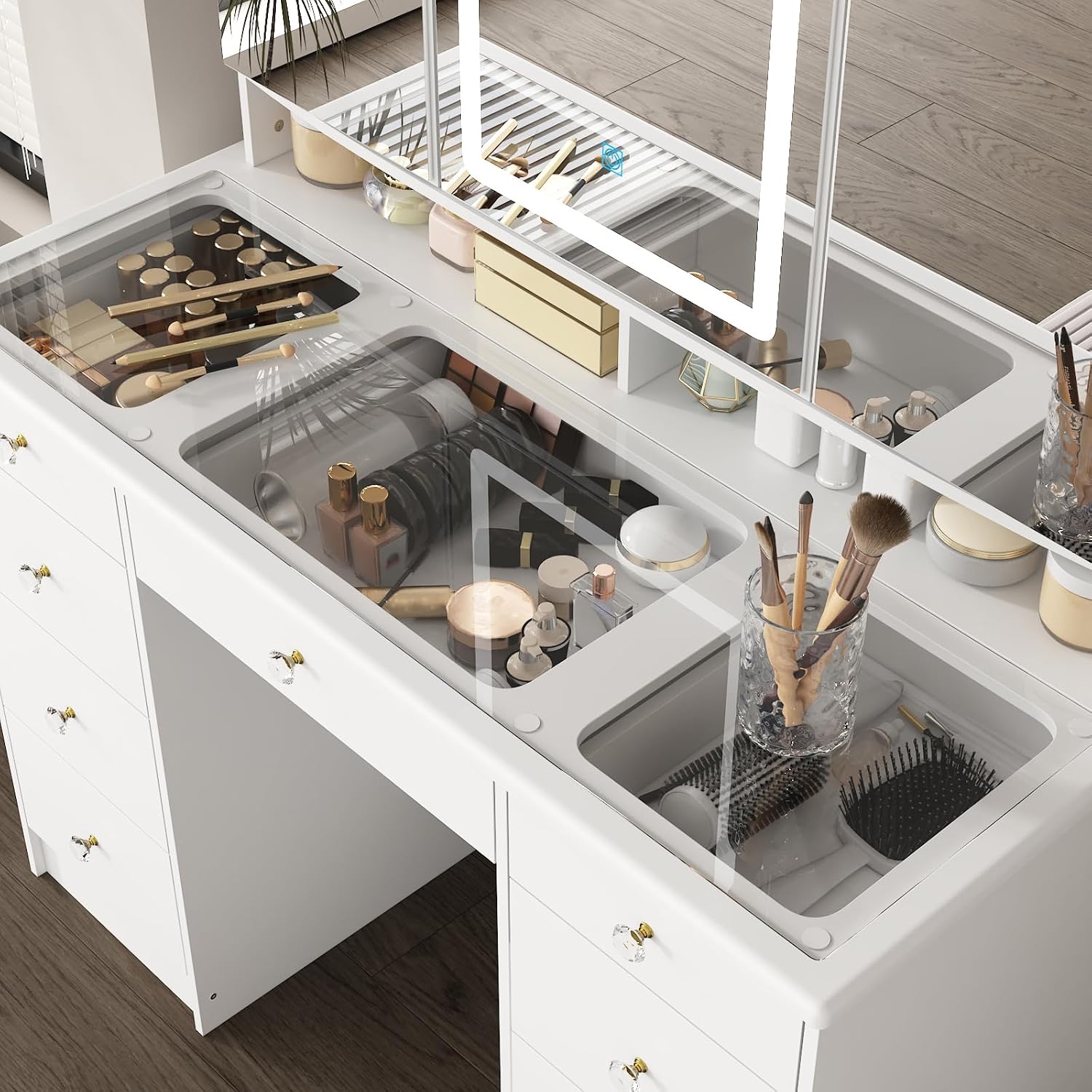 Coiffeuse avec miroir et éclai - Dressing Table Vanity With Lighted Mirror avis et prix
