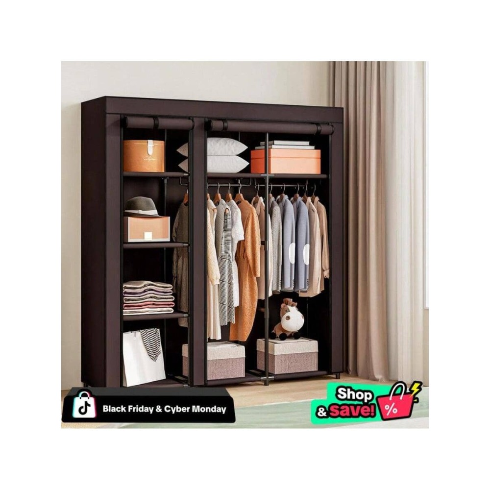 Armoire de rangement portable  - Wardrobe Closet Portable Fabric Cover avis et prix