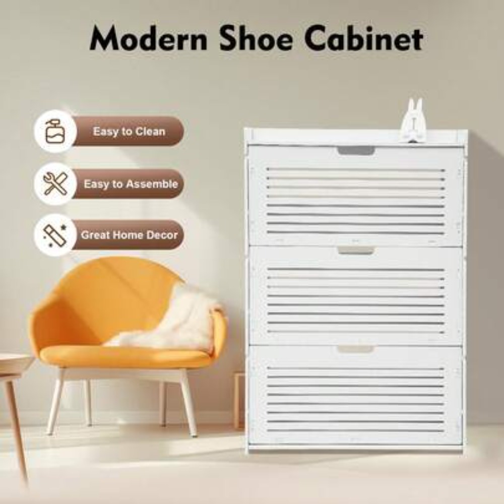 Meuble de rangement à chaussur - Shoe Rack Cabinet Narrow Entryway avis et prix