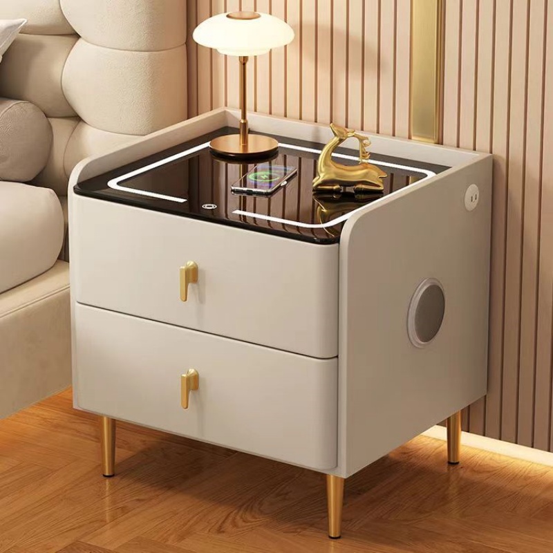Table de chevet en bois de sty - Solid Wood Nightstand 2 Drawers avis et prix