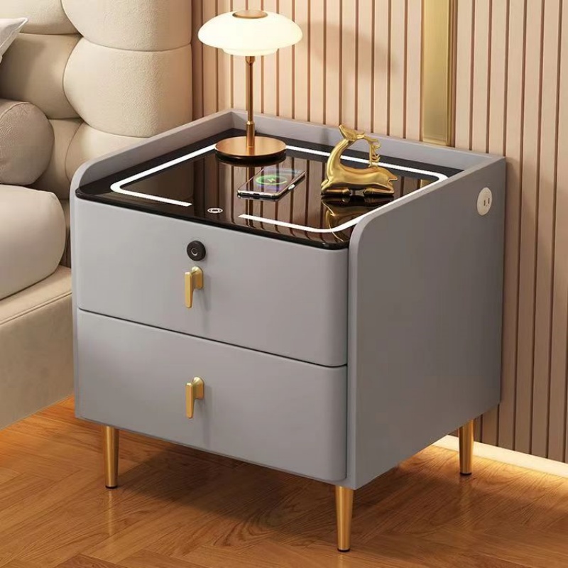 Table de chevet en bois de sty - Solid Wood Nightstand 2 Drawers avis et prix